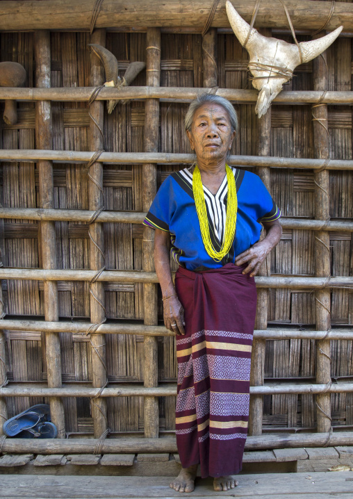 Tribal Chin Woman From Muun Tribe With Tattoo On The Face, Mindat, Myanmar