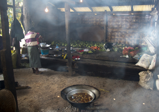 Monastery Kitchen, Mindat, Myanmar