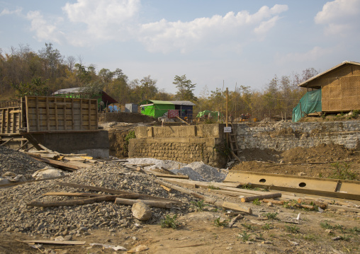 Bridge Construction, Mindat, Myanmar