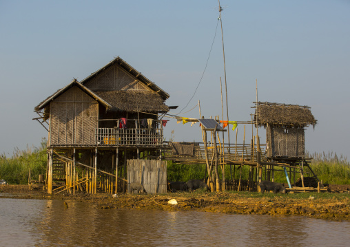 Typical House On Stilts, Inle Lake, Myanmar