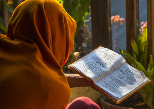 Monk Reading A Book, Inle Lake, Myanmar