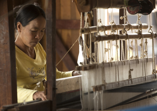 Silk Weaving Workshop, Inle Lake, Myanmar