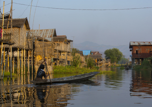 Typical House On Stilts, Inle Lake, Myanmar