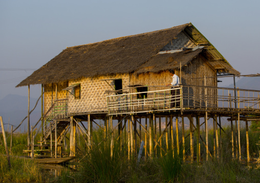 Typical House On Stilts, Inle Lake, Myanmar