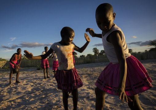 Ovambo Girls Dancing, Ongula, Namibia