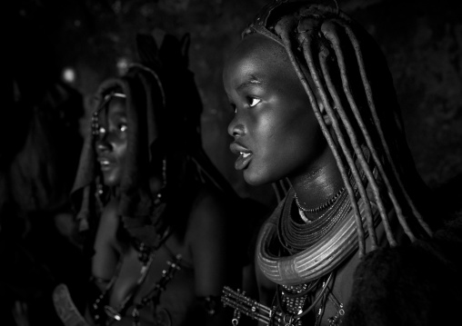 Himba Women Inside Their Hut, Epupa, Namibia