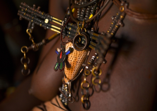 Himba Woman Ohumba Shell, Epupa, Namibia