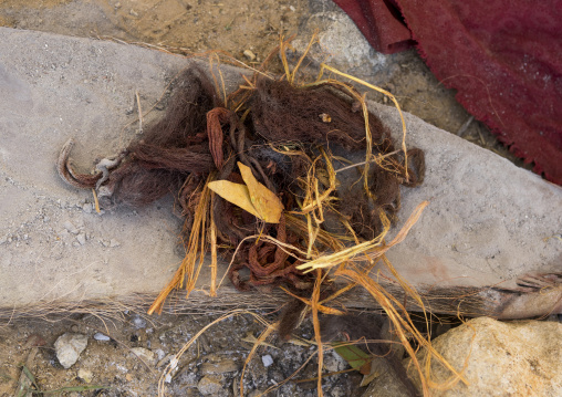 Stuff Used By Himba Women To Make Dreadlocks, Epupa, Namibia