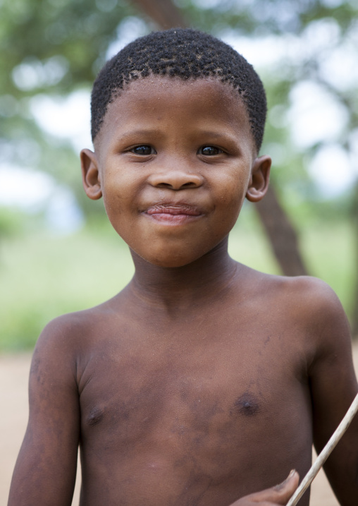 Bushman Child Boy, Tsumkwe, Namibia