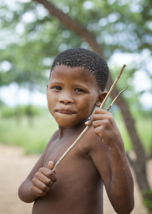 Bushman Child Boy, Tsumkwe, Namibia