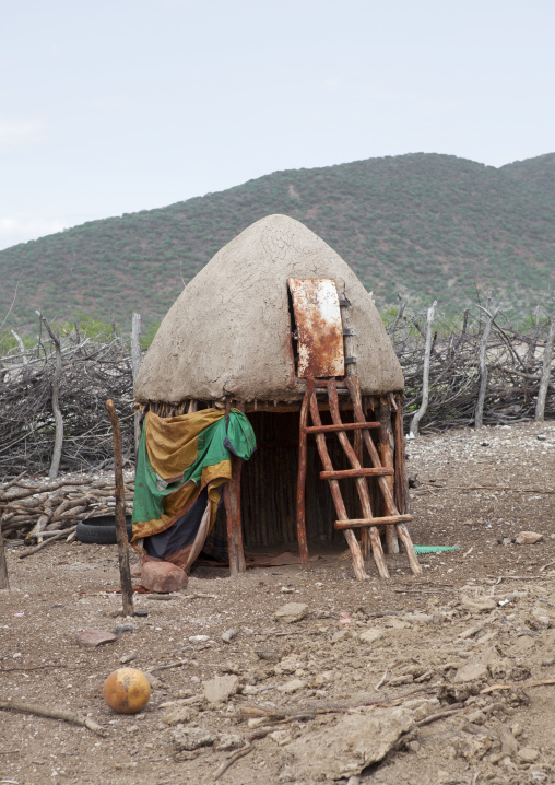 Shelter For Goats In A Traditional Himba Village, Epupa, Namibia