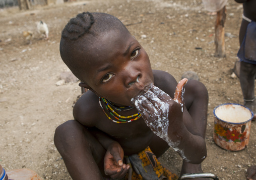 Himba Child Boy, Epupa, Namibia