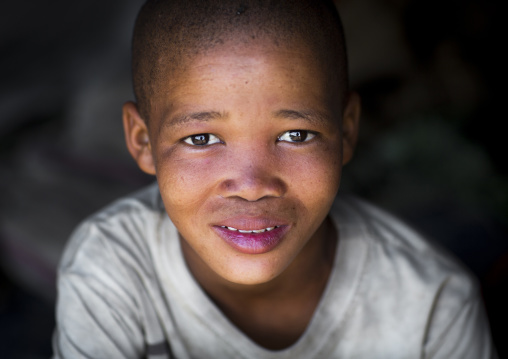 Bushman Child Boy, Tsumkwe, Namibia