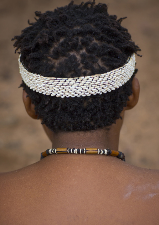 Bushman With Ostrich Headwear, Tsumkwe, Namibia