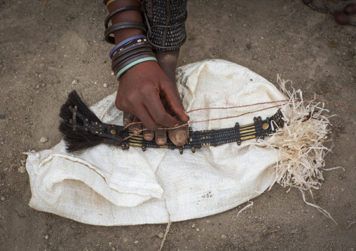 Himba Jewelry Made With Lectric Fence, Epupa, Namibia