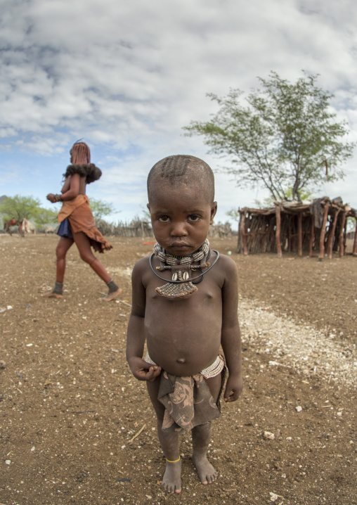 Himba Child Boy, Epupa, Namibia