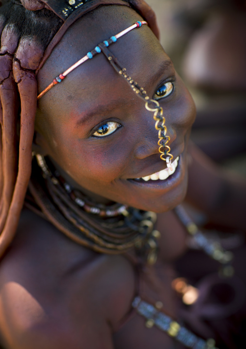 Himba Woman Hairstyle, Epupa, Namibia