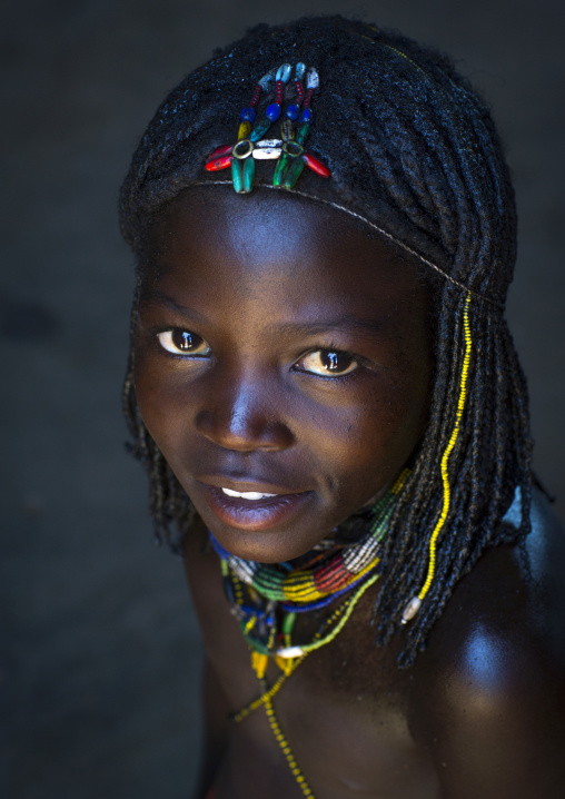 Mucawana Tribe Girl, Ruacana, Namibia