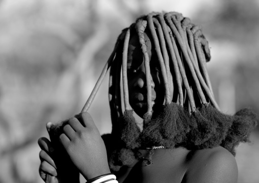 Young Himba Woman Called Kasweet, Karihona Village, Ruacana Area, Namibia