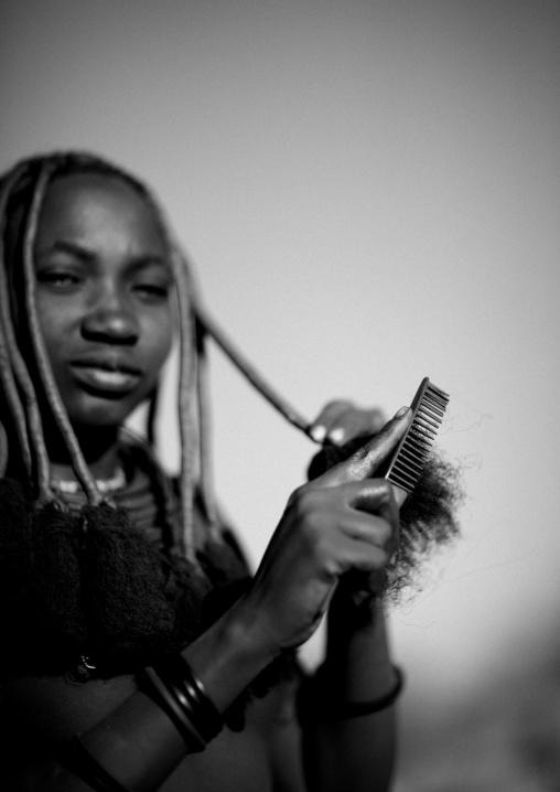 Young Himba Woman Called Kasweet, Karihona Village, Ruacana Area, Namibia