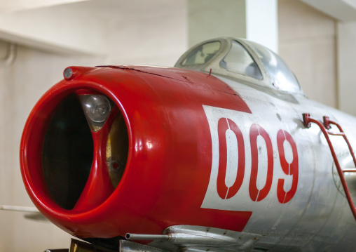 War plane in the victorious fatherland liberation war museum, Pyongan Province, Pyongyang, North Korea