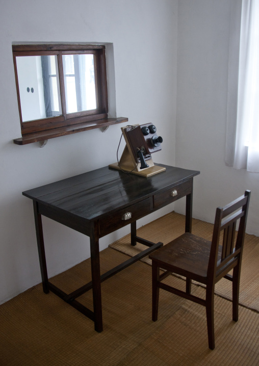 Old phone used by Kim il Sung in the revolutionary museum, Kangwon Province, Wonsan, North Korea