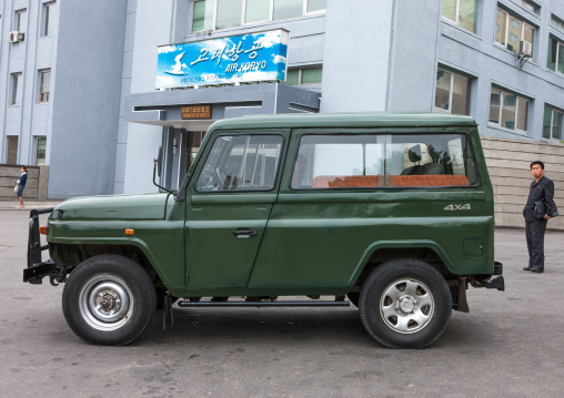 Old North Korean army jeep, Pyongan Province, Pyongyang, North Korea