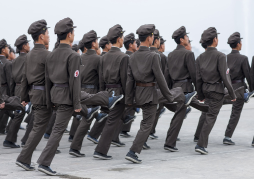 North Korean army parade on Kim il Sung square, Pyongan Province, Pyongyang, North Korea