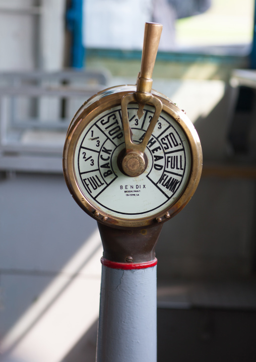 Uss Pueblo spy ship old fashioned speed indicator, Pyongan Province, Pyongyang, North Korea