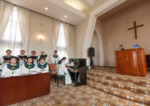 Chilgol protestant church, Pyongan Province, Pyongyang, North Korea