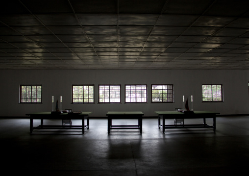 The building where the armistice was signed now housing the North Korea peace museum, North Hwanghae Province, Panmunjom, North Korea