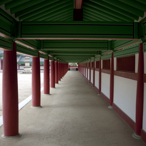 Ryongthong temple alley founded by Korean chonthae sect of buddhism, Ogwansan, Ryongthong Valley, North Korea