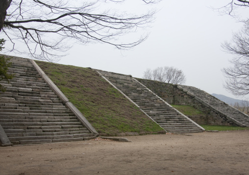 Manwoldae royal palace stairs ruins, North Hwanghae Province, Kaesong, North Korea