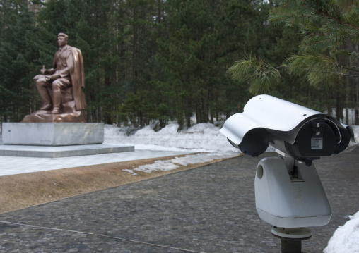 Kim il Sung statue in paektusan secret camp, Ryanggang Province, Samjiyon, North Korea