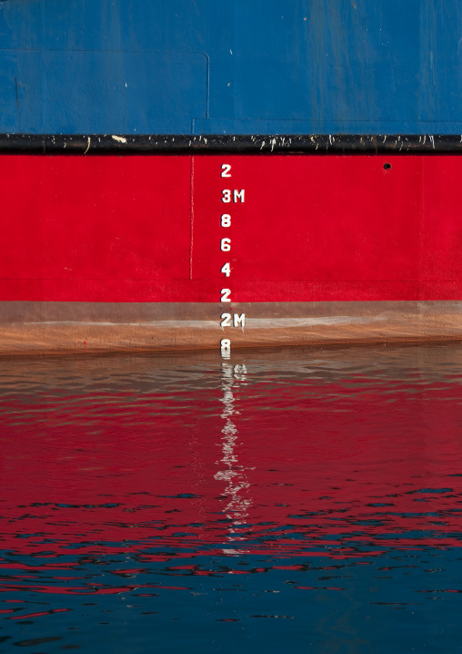 Waterline Of The Boats In Masirah Island , Oman