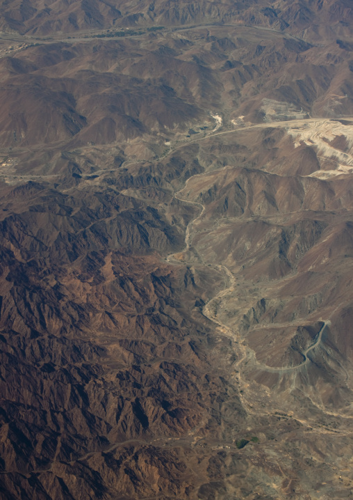 Landscape Of Mountains In South Oman, Salalah