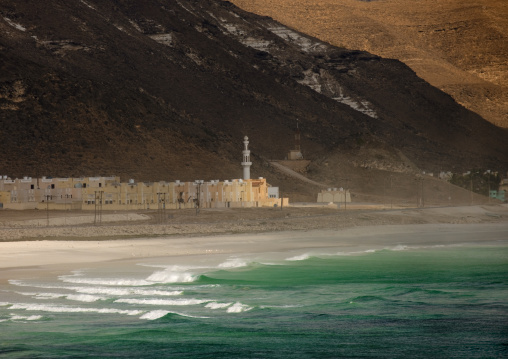 Jebel Al Qamar Mountains Above Muhgshail Beach, Salalah, Oman