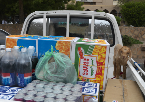 A Pickup Full Of Goods, Nizwa Market, Oman