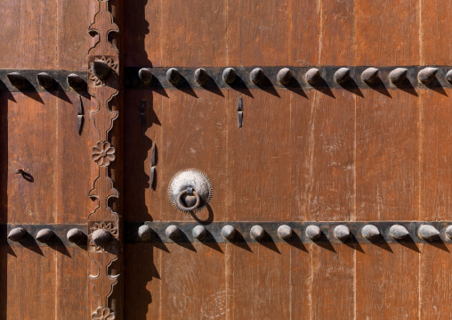 Bait al nu'aman fort door, Al Batinah, Barka, Oman