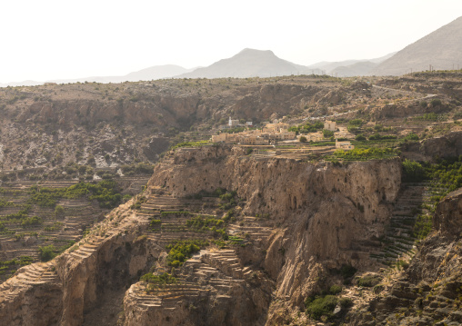 Old village with terraces to grow roses, Jebel Akhdar, Sayq, Oman