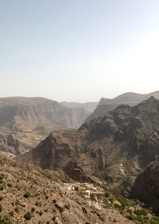 Village in the mountain, Jebel Akhdar, Sayq, Oman