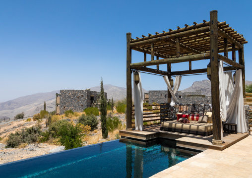 Alila jabal akhdar hotel villa with a pool, Al Hajar Mountains, Jebel Akhdar, Oman