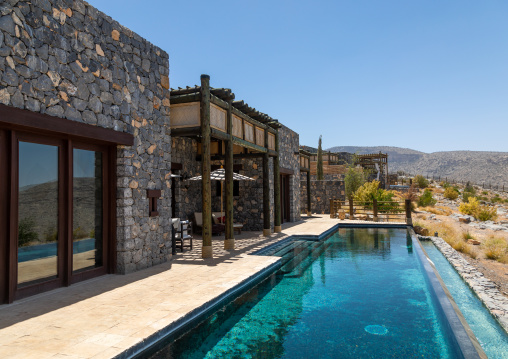 Alila jabal akhdar hotel villa with a pool, Al Hajar Mountains, Jebel Akhdar, Oman