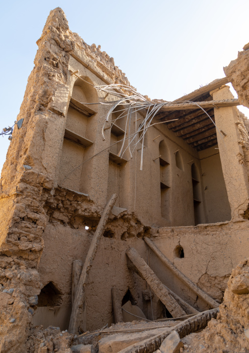 Old abandoned house in a village, Ad Dakhiliyah Region, Al Hamra, Oman