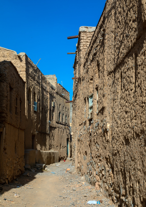 Old abandoned house in a village, Ad Dakhiliyah Region, Al Hamra, Oman