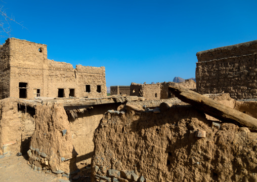 Old abandoned house in a village, Ad Dakhiliyah Region, Al Hamra, Oman