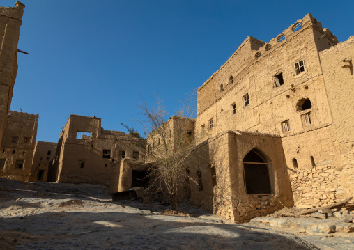 Old abandoned house in a village, Ad Dakhiliyah Region, Al Hamra, Oman