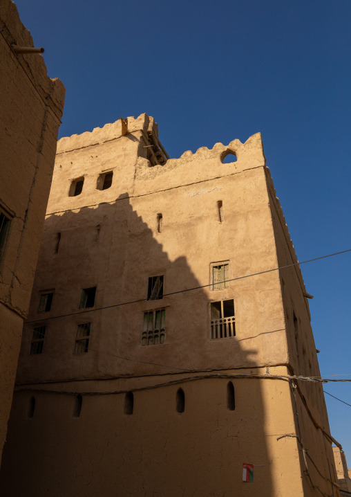 Stone and mudbrick houses in an abandoned village, Ad Dakhiliyah Region, Al Hamra, Oman