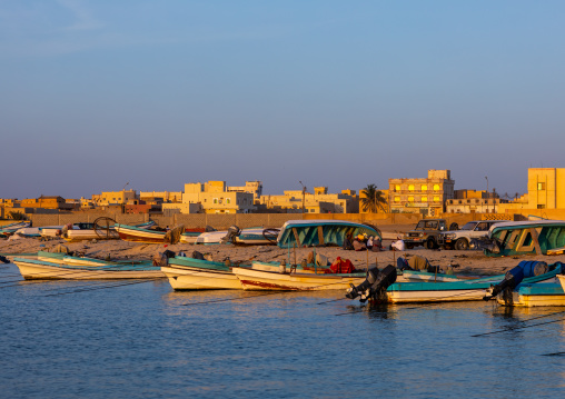 Fishermen boats in the port, Dhofar Governorate, Mirbat, Oman