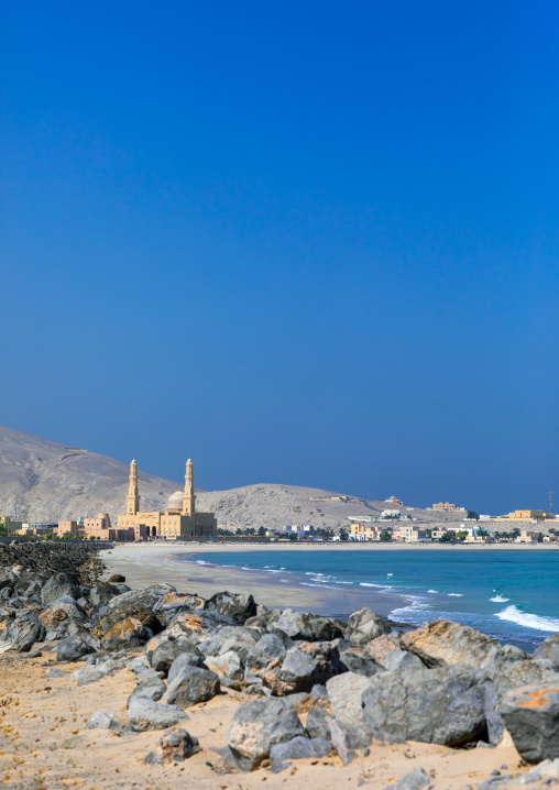 Mosque on the seaside, Musandam Governorate, Khasab, Oman